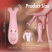 Dual Pulse Wand Massager-Pink