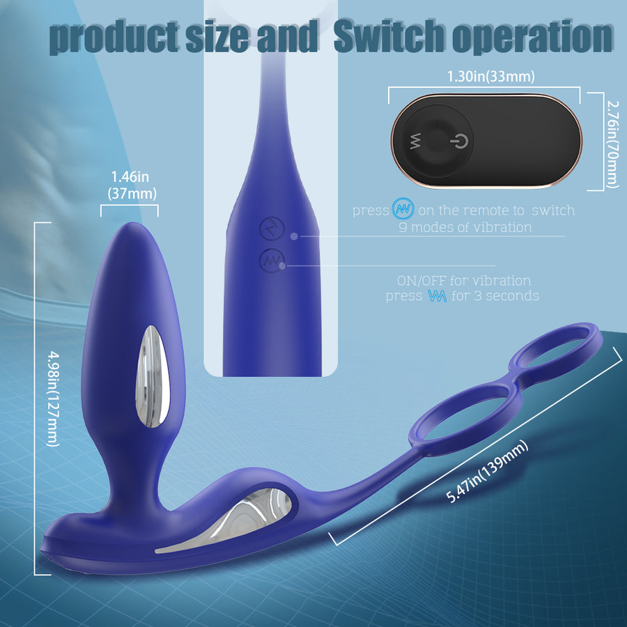 Electro Shock Prostate Plug-Blue
