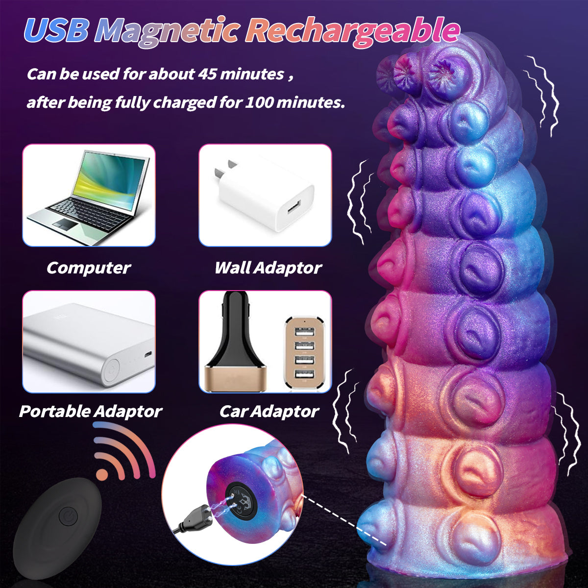 Caterpillar Vibrating Dildo