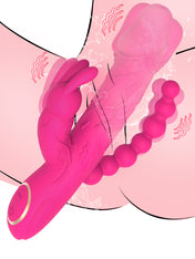 Triple Stimulation Vibrator-Pink