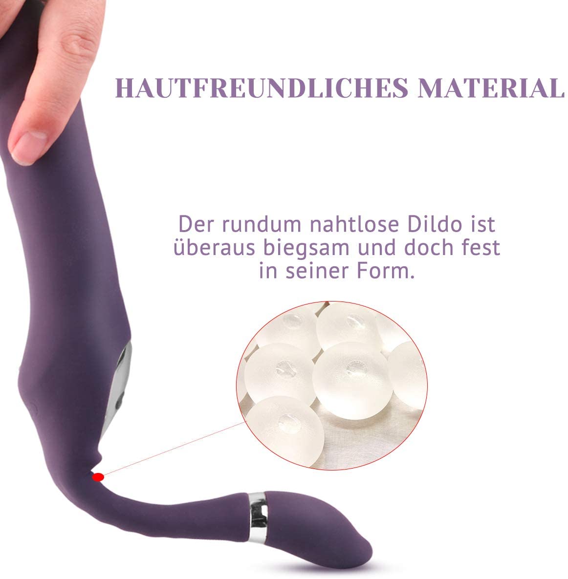 C-shaped Dual-Stimulation Vibrator-Purple