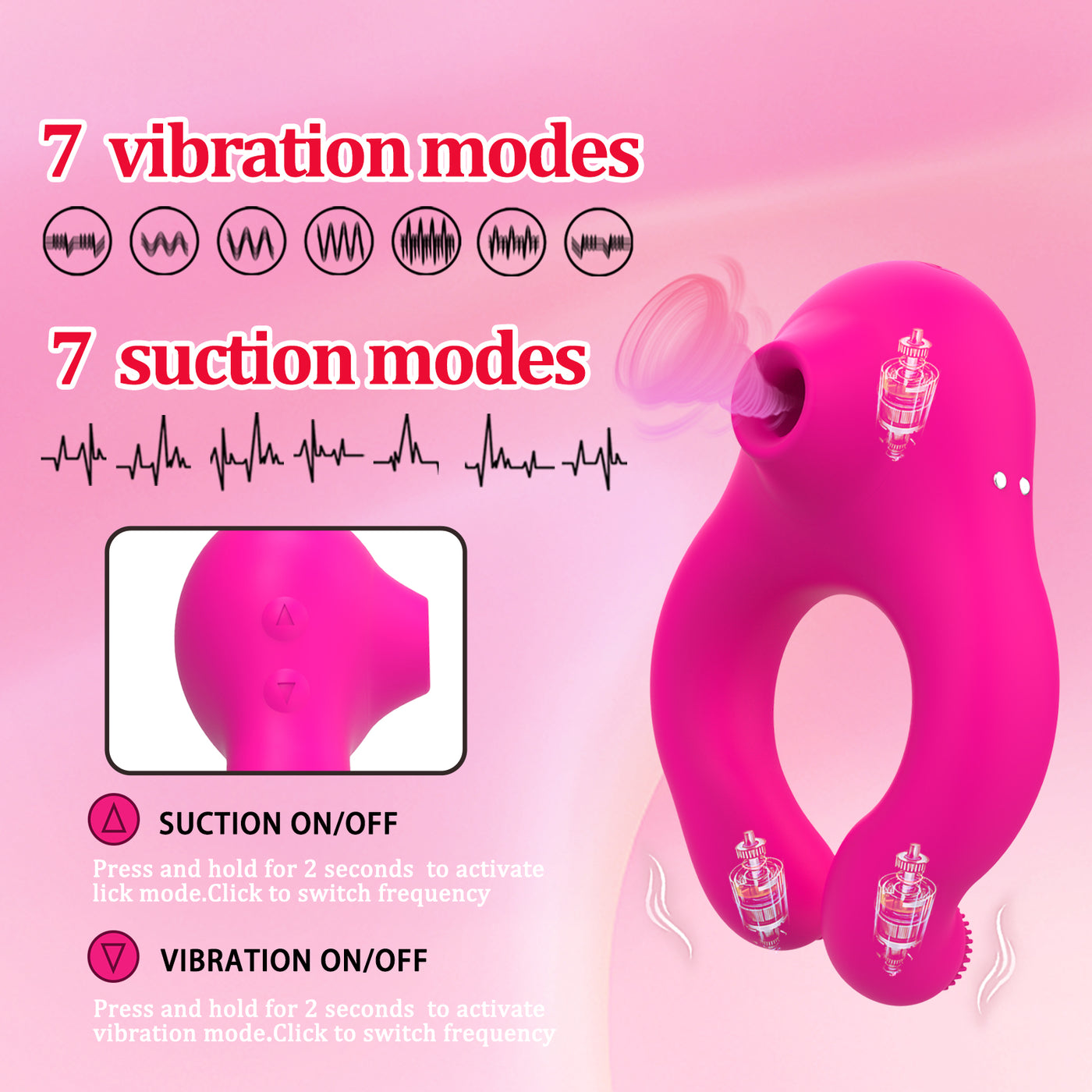 Dual Pleasure Couples Suction Ring