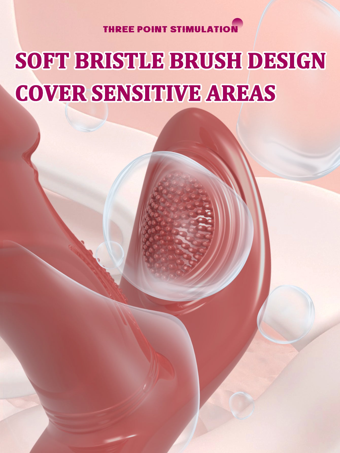 Wave Rotate Wearable Vibrator-Red