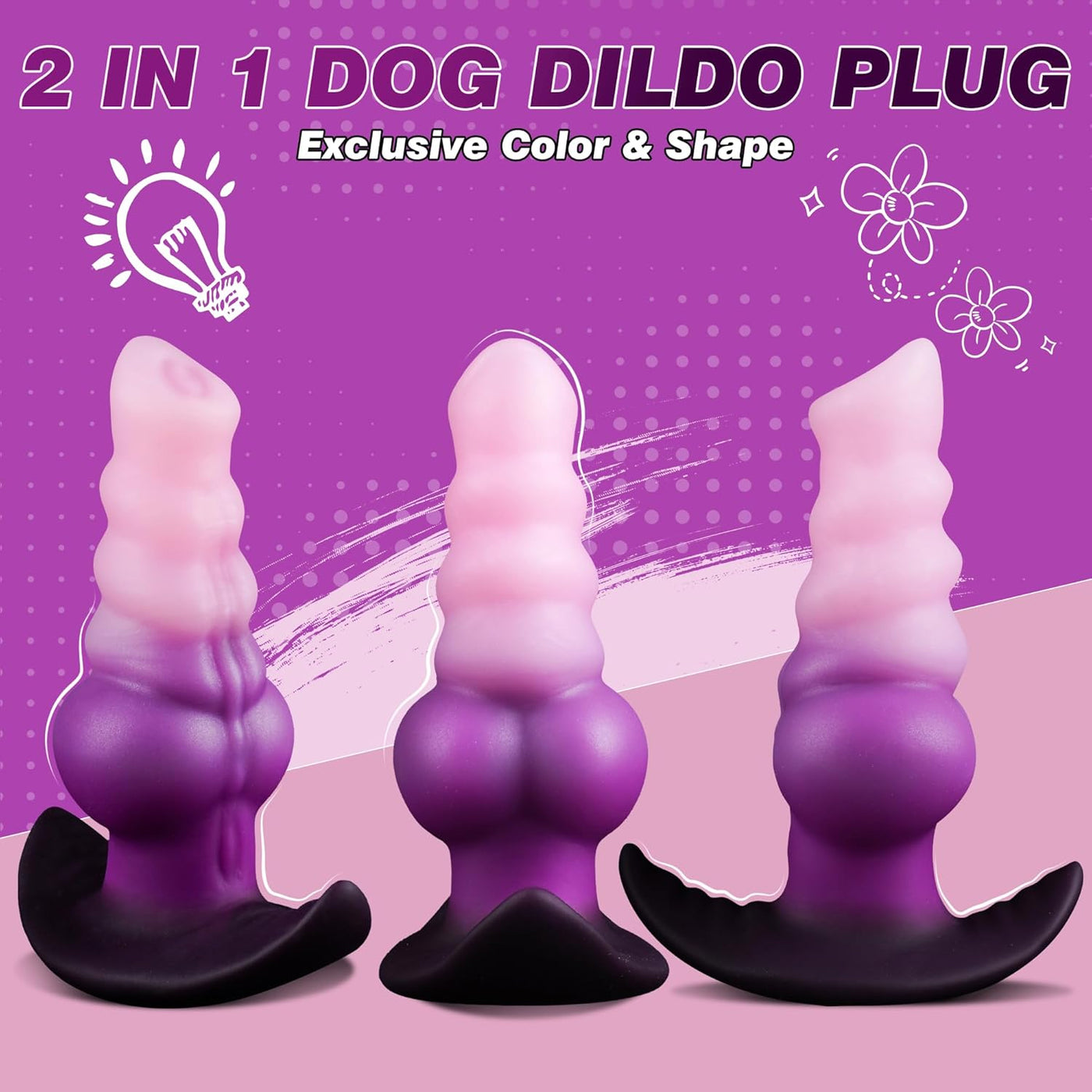 Canine Knot Vibrating Butt Plug