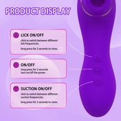 Dual Stimulation Clitoral Sucker-Purple