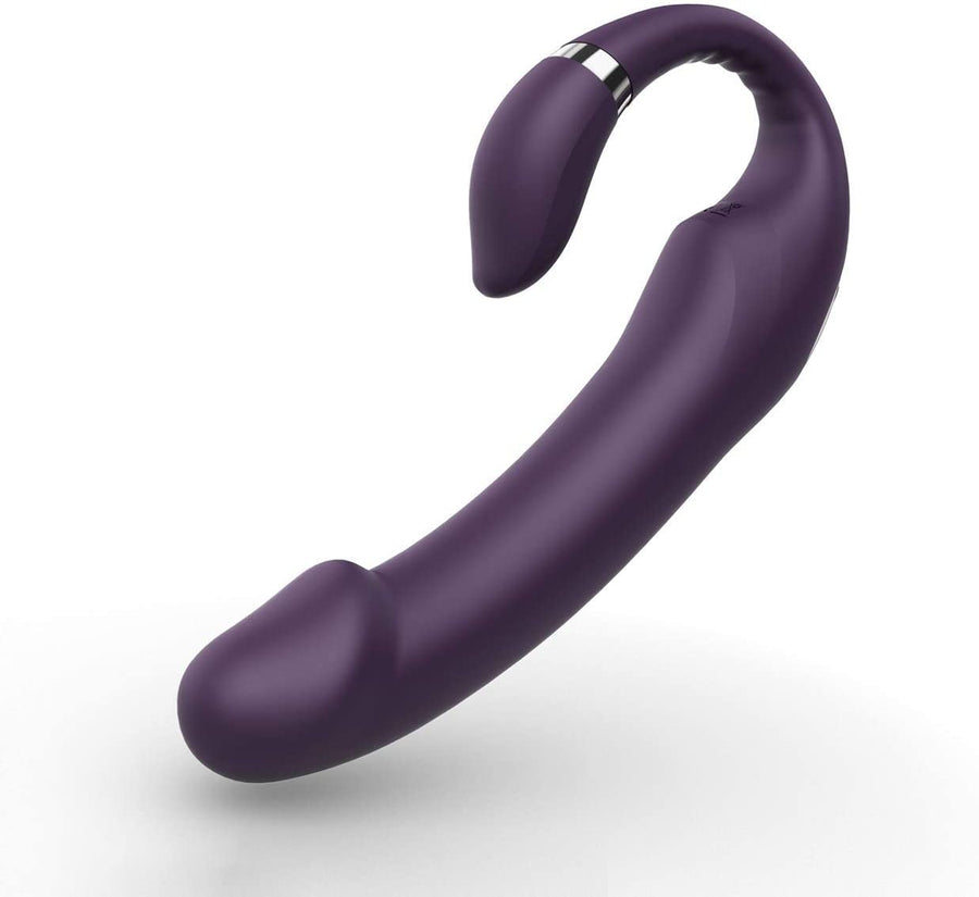 C-shaped Dual-Stimulation Vibrator-Purple