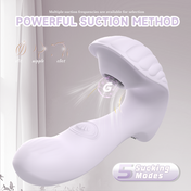 Shell Wearable Clitoral Vibrator-Purple