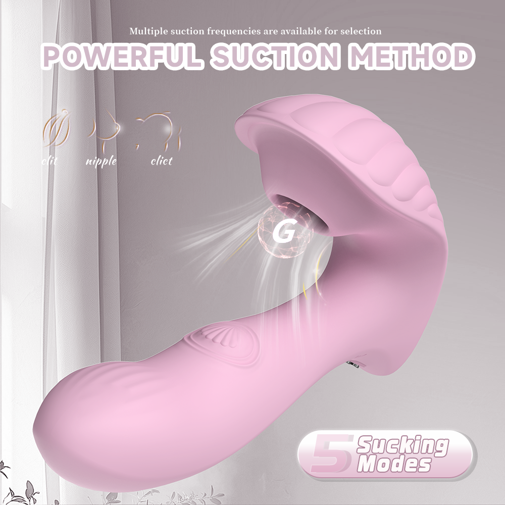 Shell Wearable Clitoral Vibrator-Pink