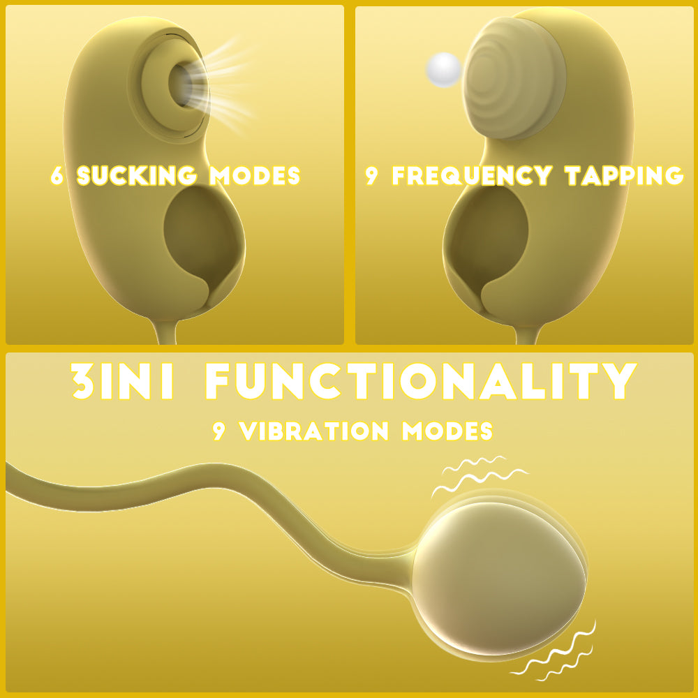 Pea Pod Pleasure Vibrator-Yellow