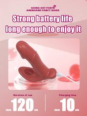 Wave Rotate Wearable Vibrator-Red