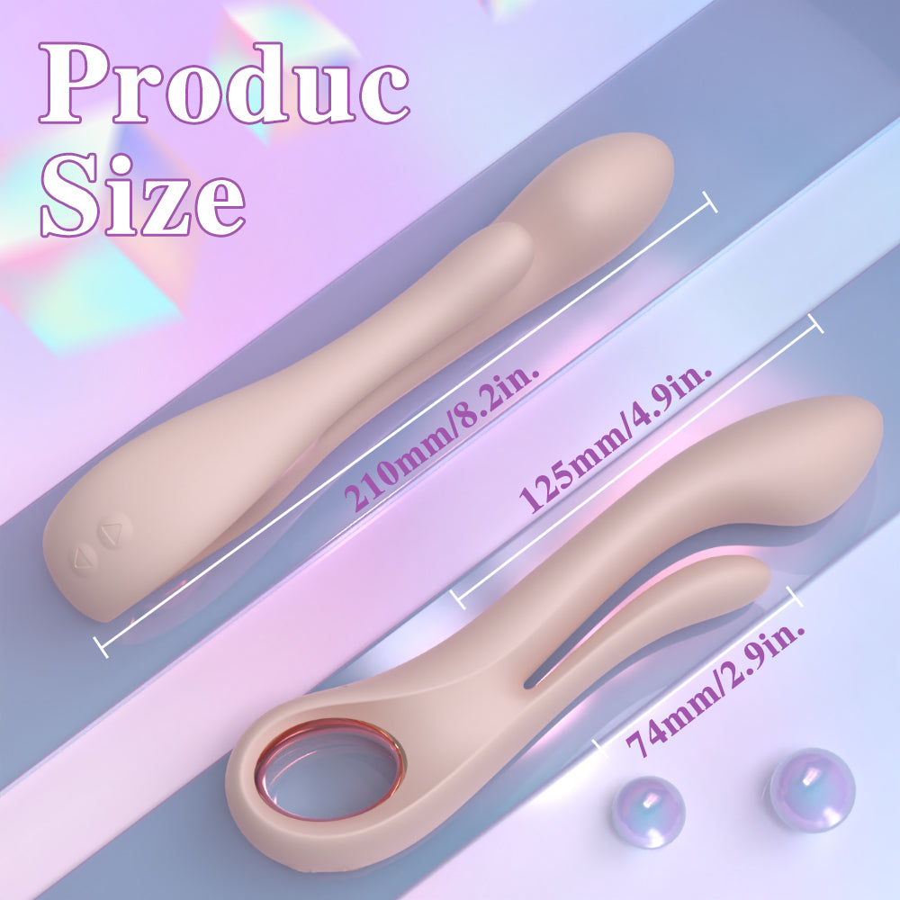 Dual Stimulation Ring Vibrator-Pink