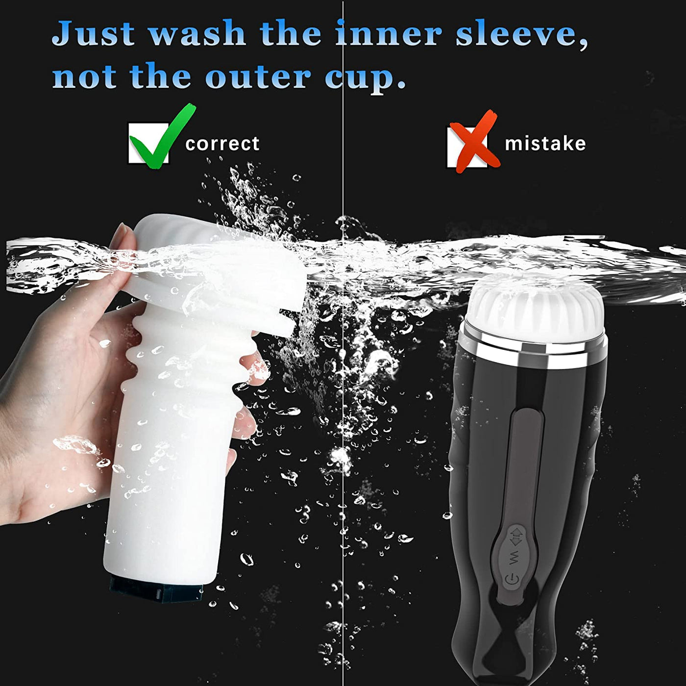 SurgePulse Telescopic Stroker-Black