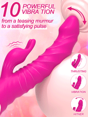 Dreamboat Triple Stimulation Vibrator-Red