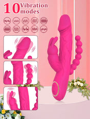 Triple Stimulation Vibrator-Pink
