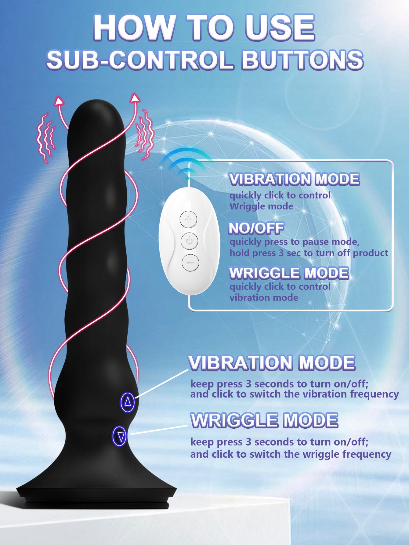 Anal Thruster Suction Cup Vibrator