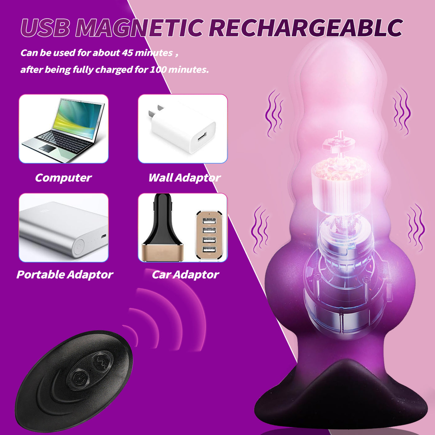 Canine Knot Vibrating Butt Plug