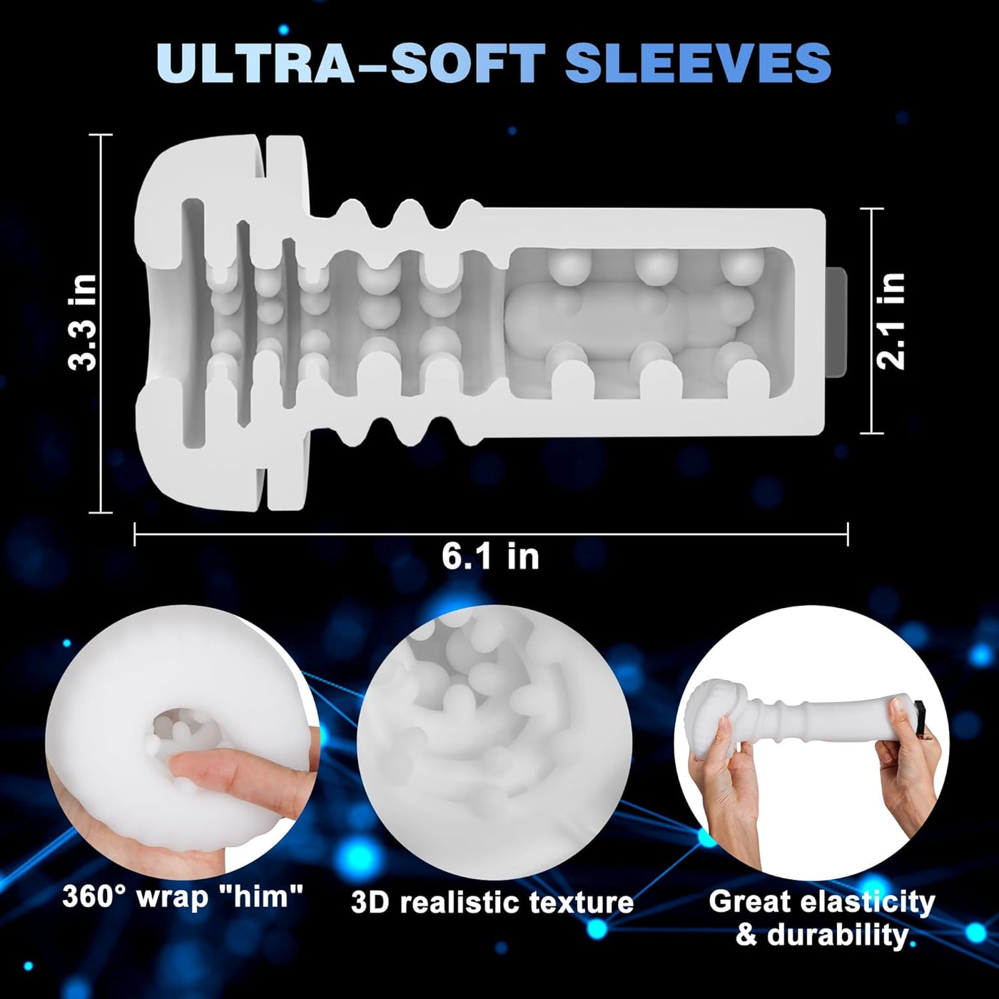 SurgePulse Telescopic Stroker-White