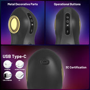 RoboStroker Telescopic Masturbator-Black