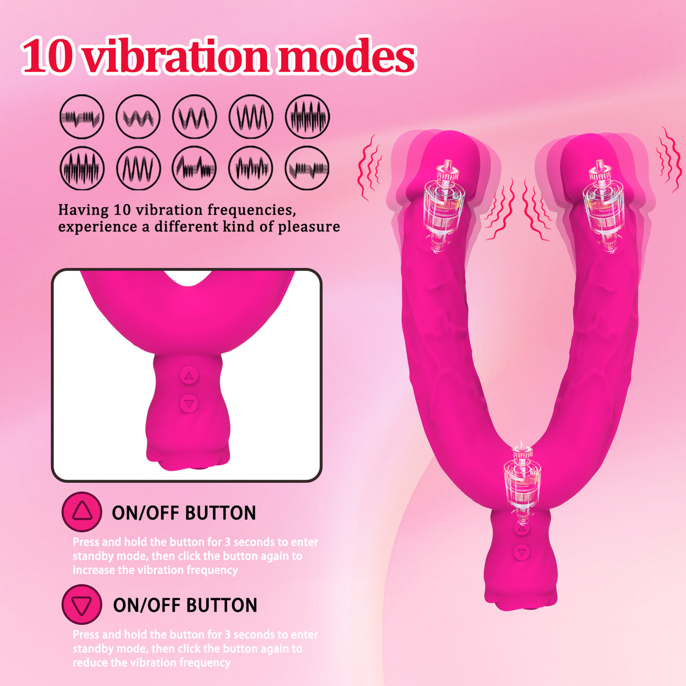 Double Ended Vibrating Dildo