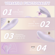 Shell Wearable Clitoral Vibrator-Purple