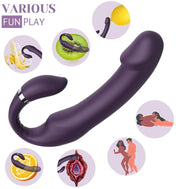C-shaped Dual-Stimulation Vibrator-Purple