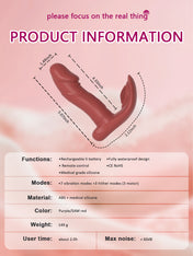 Wave Rotate Wearable Vibrator-Red