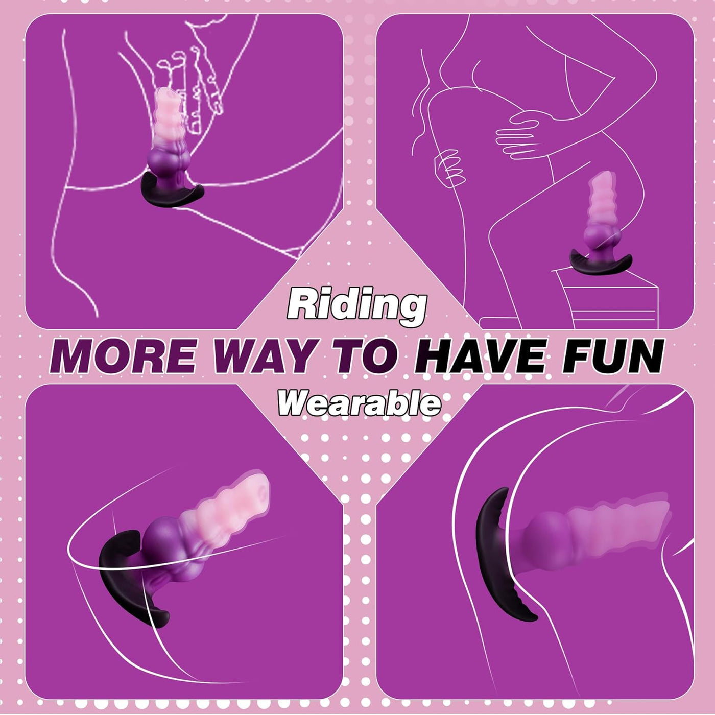 Canine Knot Vibrating Butt Plug