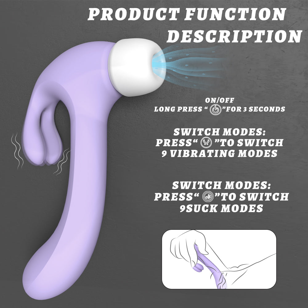 Hammer Rabbit Vibrator-Purple