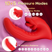 Licking Sucking 2-in-1 Vibrator