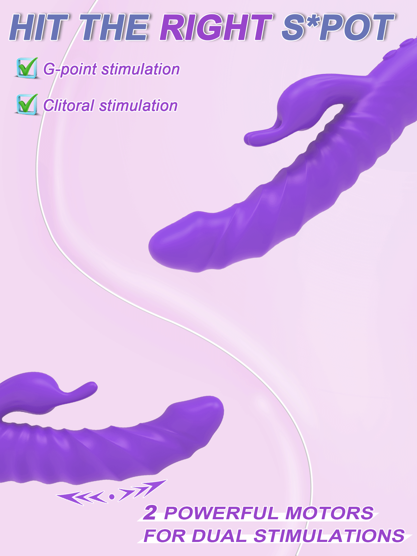 Dreamboat Triple Stimulation Vibrator-Purpel