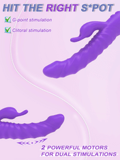 Dreamboat Triple Stimulation Vibrator-Purpel