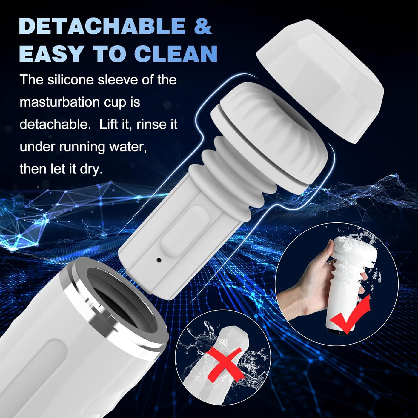 SurgePulse Telescopic Stroker-White