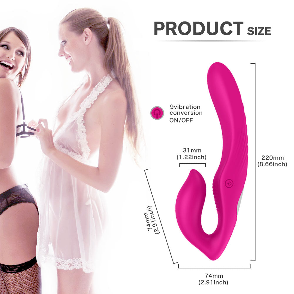 SyncedPulse Couples Vibrator-Red