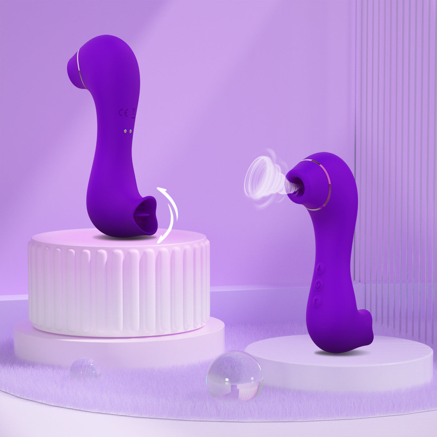 Dual Stimulation Clitoral Sucker-Purple