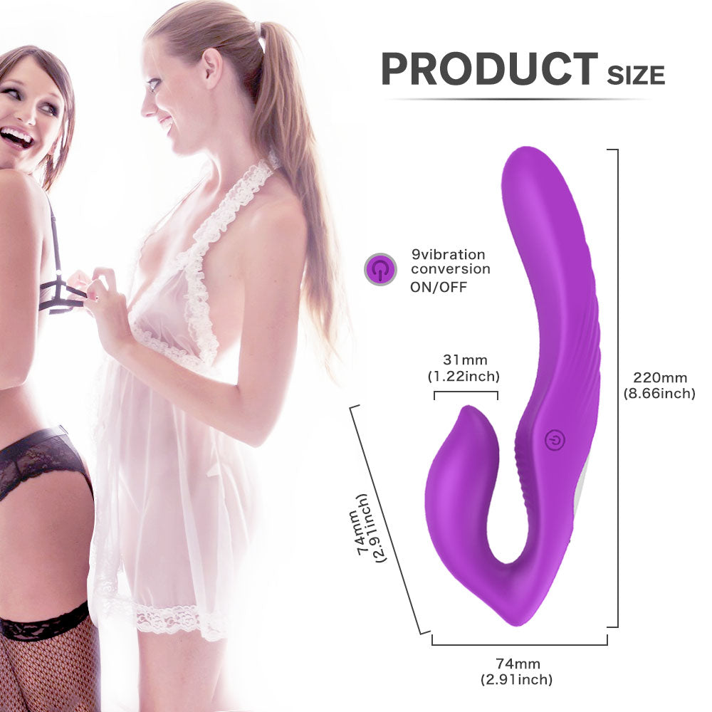 SyncedPulse Couples Vibrator-Purple