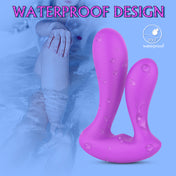 Heart-Rabbit Dual Wearable Vibrator-Purple