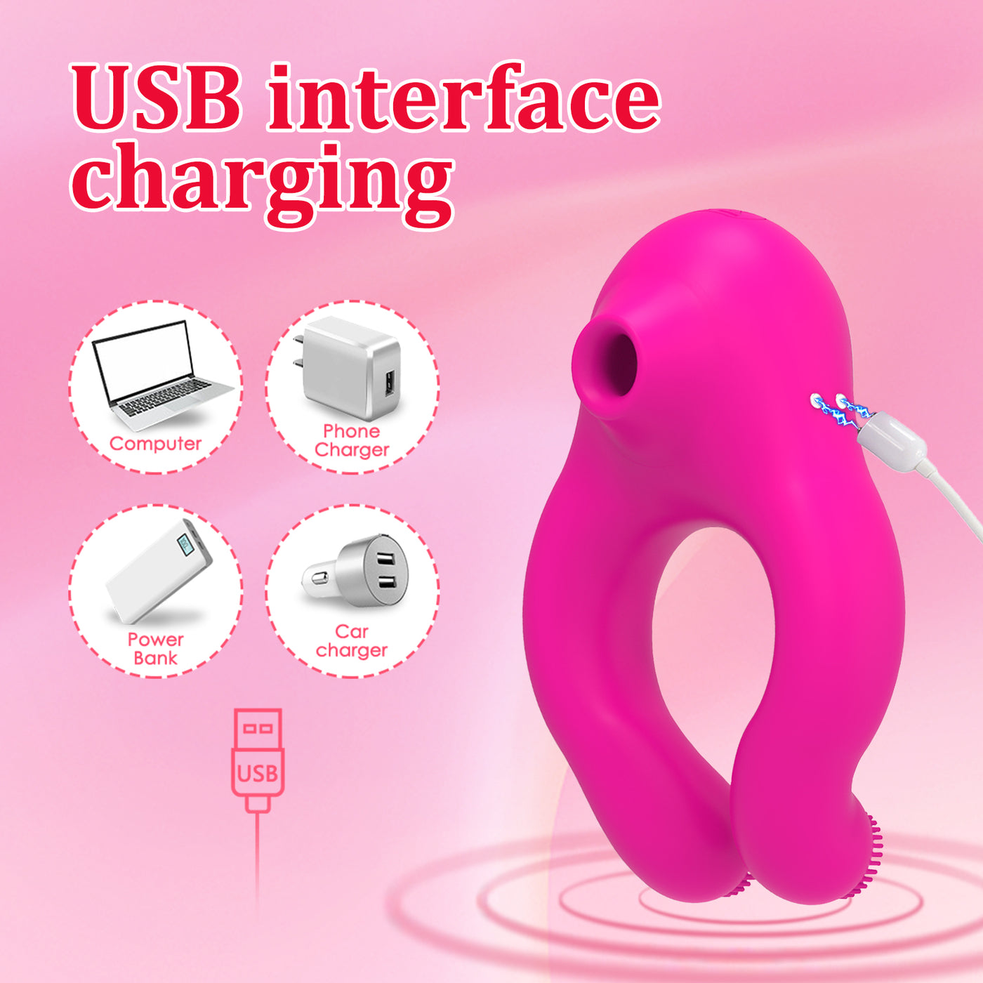 Dual Pleasure Couples Suction Ring