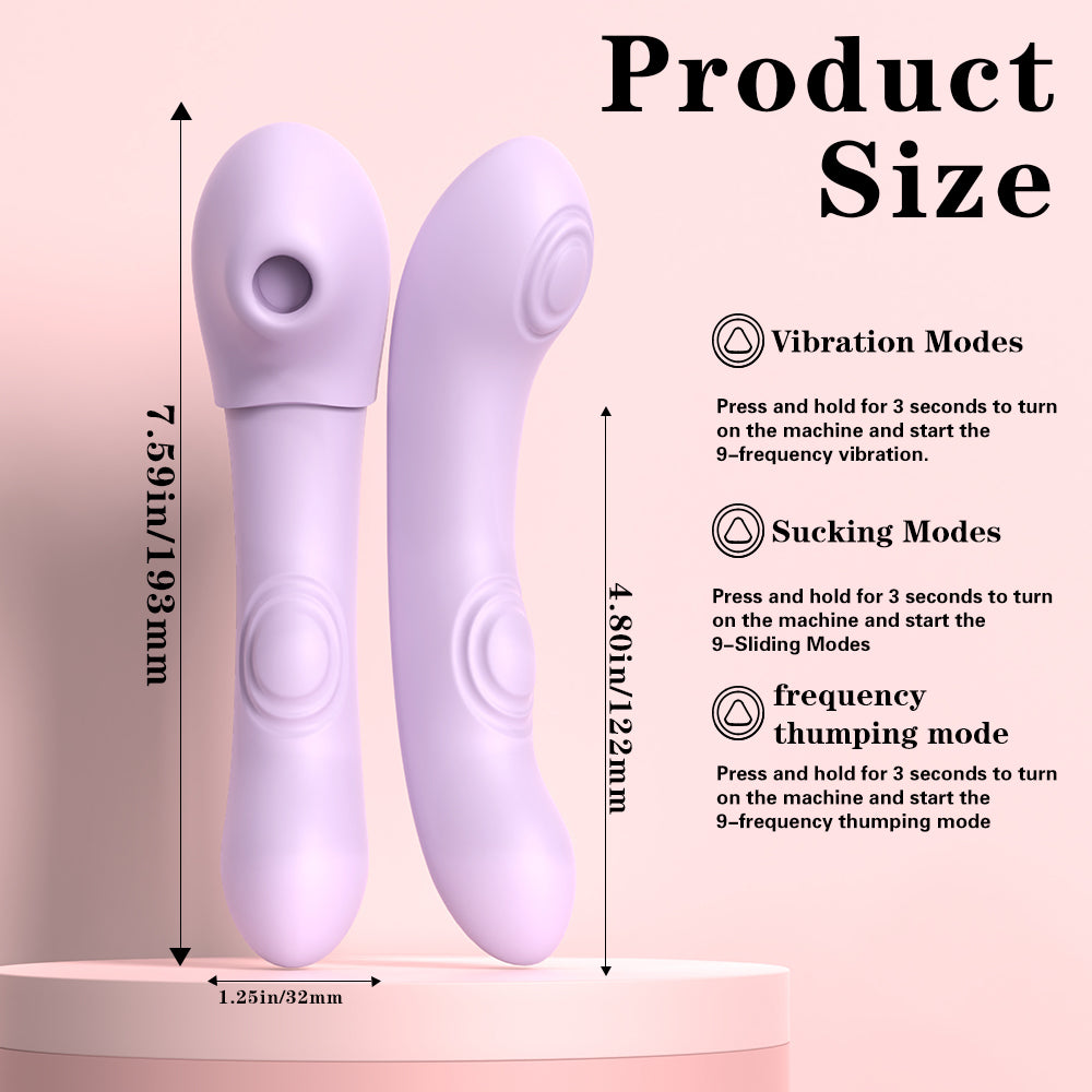 Dual-End Clitoral Stimulator-Purple