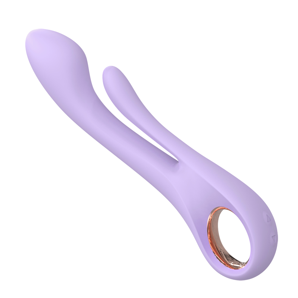 Dual Stimulation Ring Vibrator-Purple