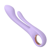 Dual Stimulation Ring Vibrator-Purple