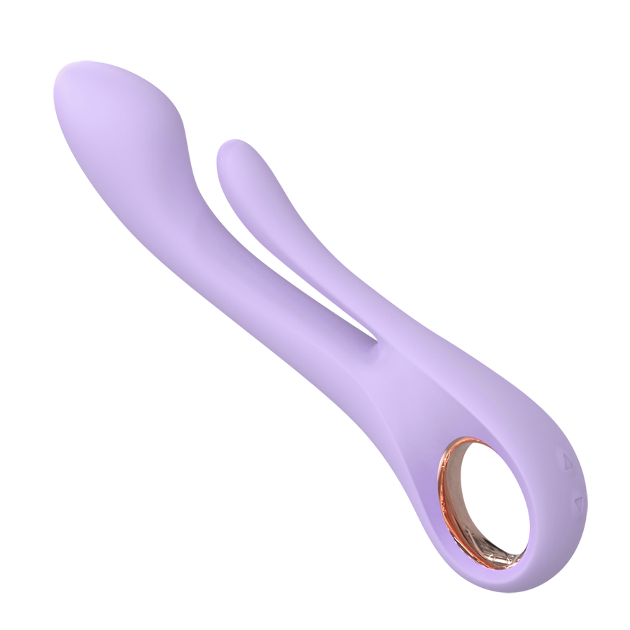 Dual Stimulation Ring Vibrator-Purple