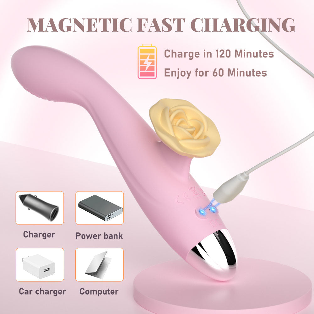 Rose Petal Finger Vibe-Pinck