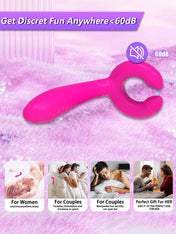 Dual Head Flexible Vibrator-Red