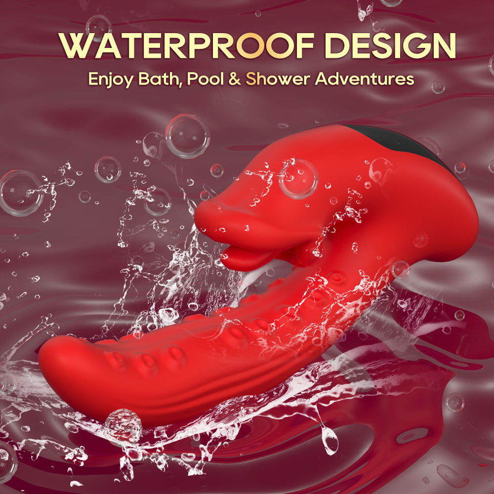 Licking Sucking 2-in-1 Vibrator