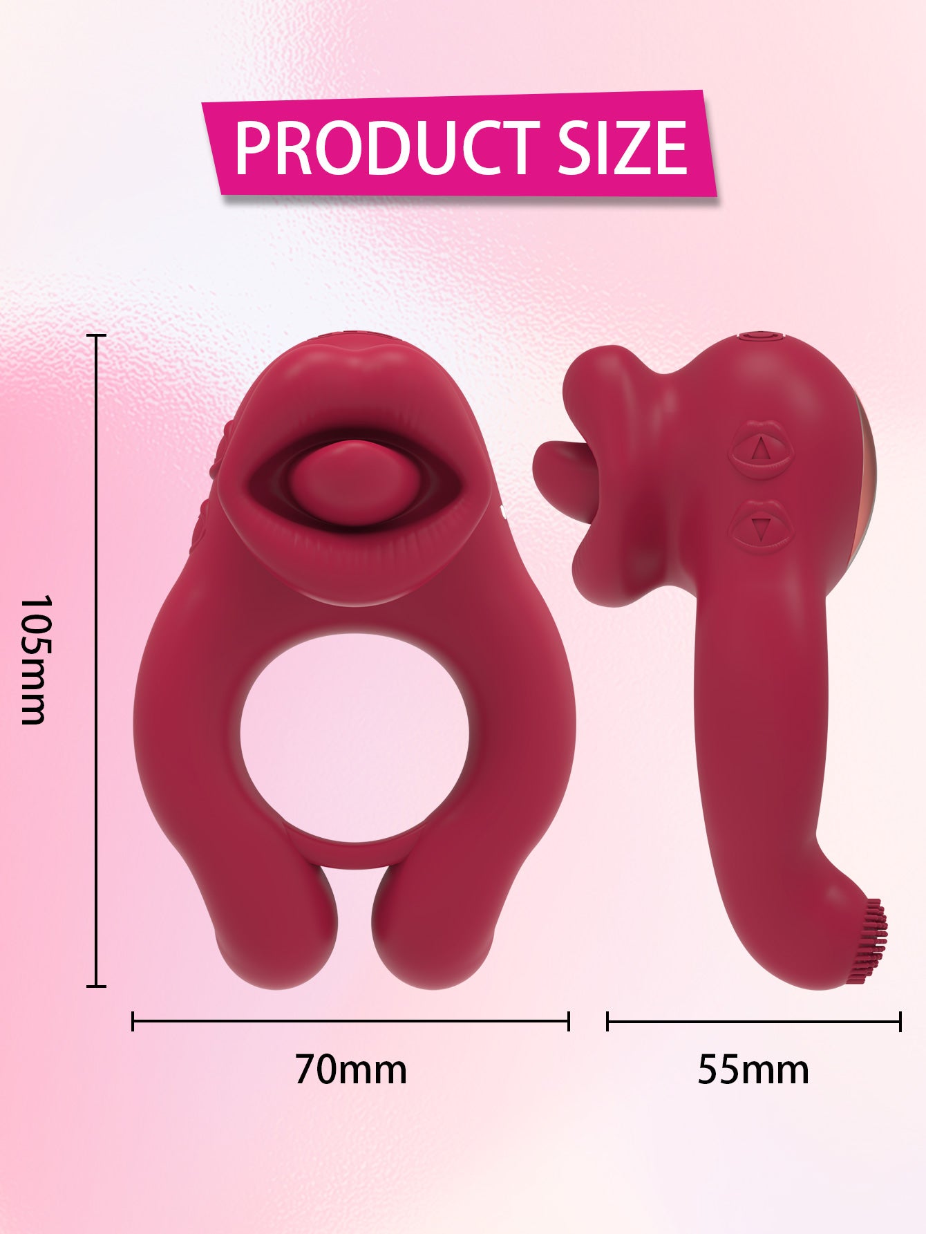 Dual Pleasure Couples Tongue-Licking Ring