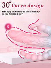 Triple Stimulation Vibrator-Pink Blue