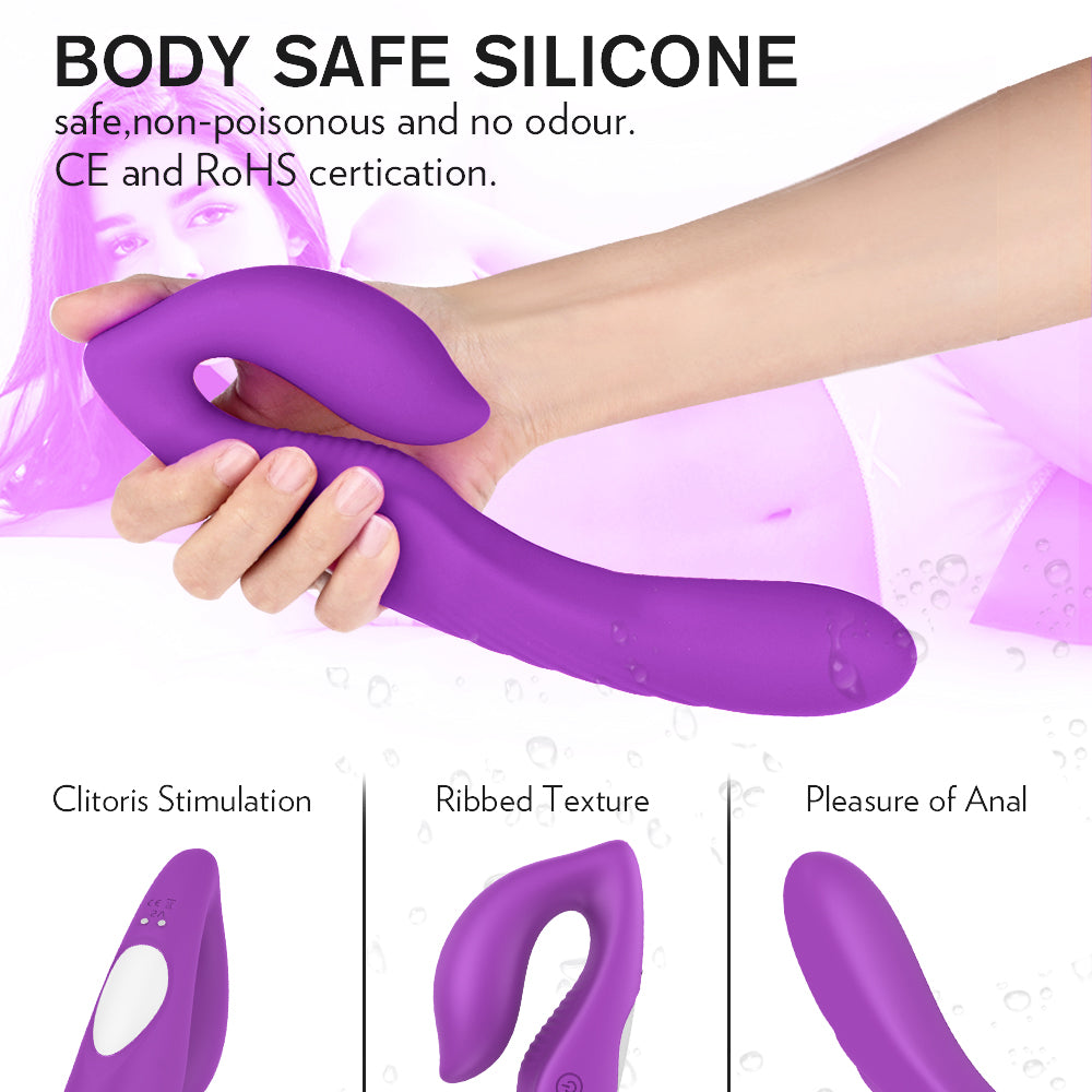 SyncedPulse Couples Vibrator-Purple