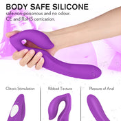 SyncedPulse Couples Vibrator-Purple