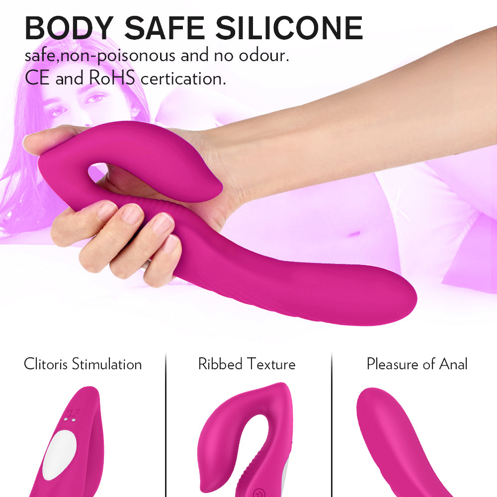 SyncedPulse Couples Vibrator-Red