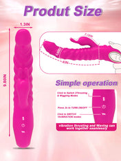 Dreamboat Triple Stimulation Vibrator-Red